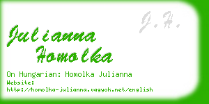 julianna homolka business card